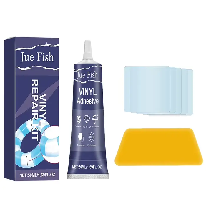 Kit de réparation de patchs de revêtement de piscine, Kit de réparation de matelas à Air Transparent
