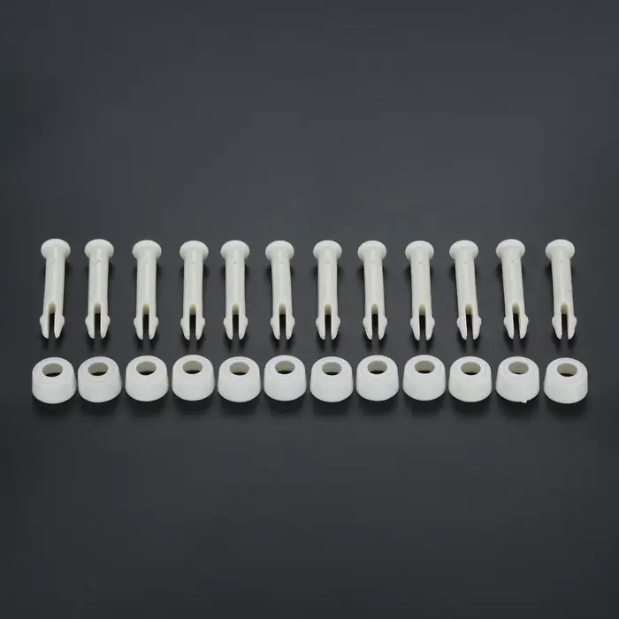 Lot de 12 supports et capuchons pour piscine