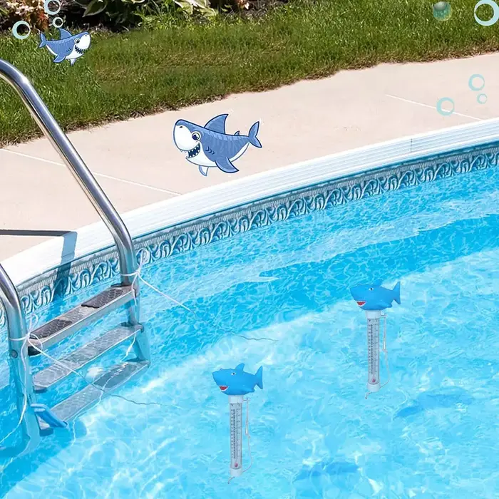 Thermomètre flottant pour piscine en PVC