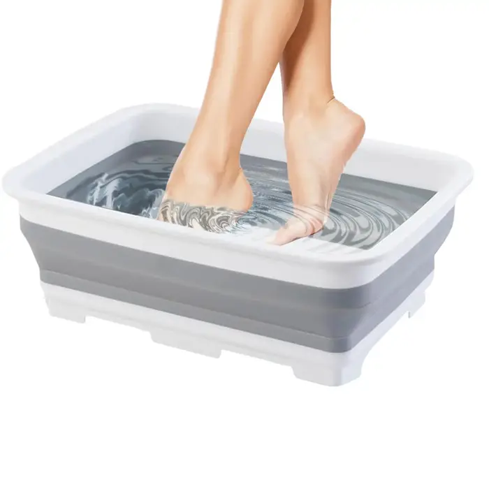 Nouvelle bassine pliable portable pour les pieds