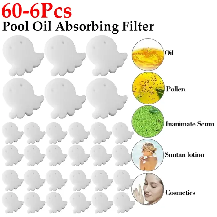 Filtre absorbant l'huile de poulpe pour piscine