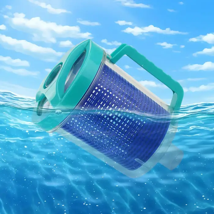 Filtre d'aspirateur de piscine en ligne avec 5 chaussettes d'écumoire