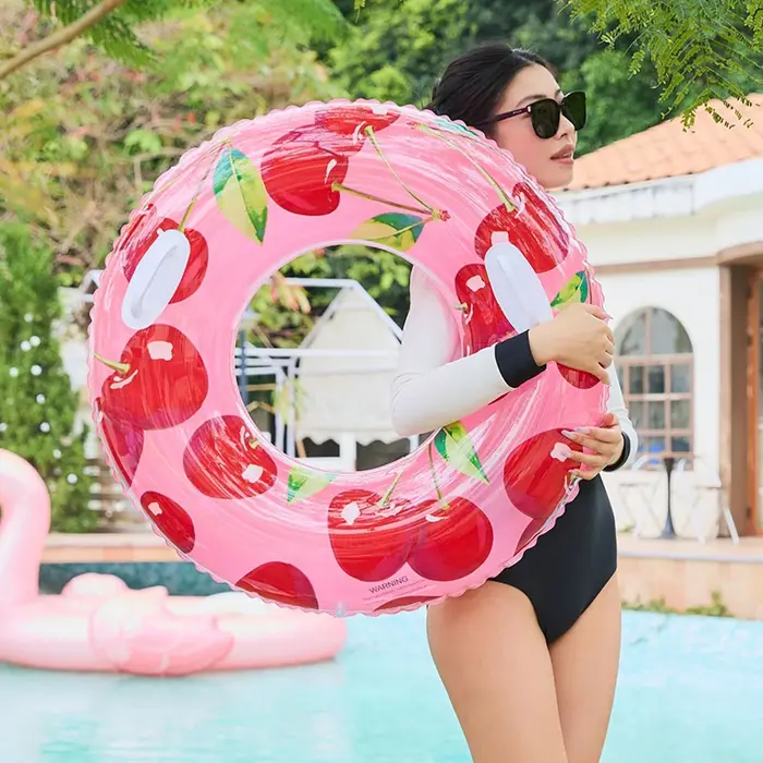 Bouée de natation gonflable Fraise Cerise pour adulte