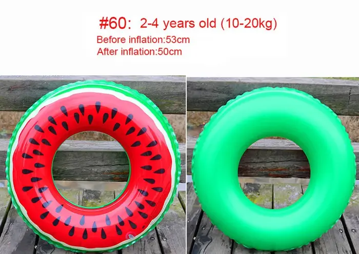 1 pastèque gonflable ﻿ Accessoire de piscine, bouée de natation, jouets aquatiques pour fête d'été, 