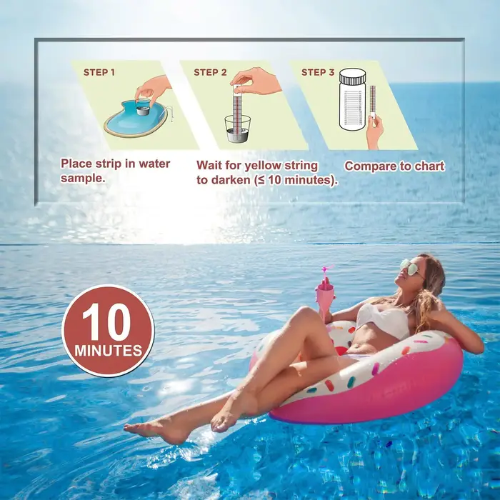Bandelettes de test de sel pour piscine