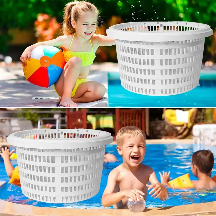 Panier de filtration pour piscine hors sol de 19 cm, panier de skimmer pour piscine, accessoires de piscine, large gamme d'applications