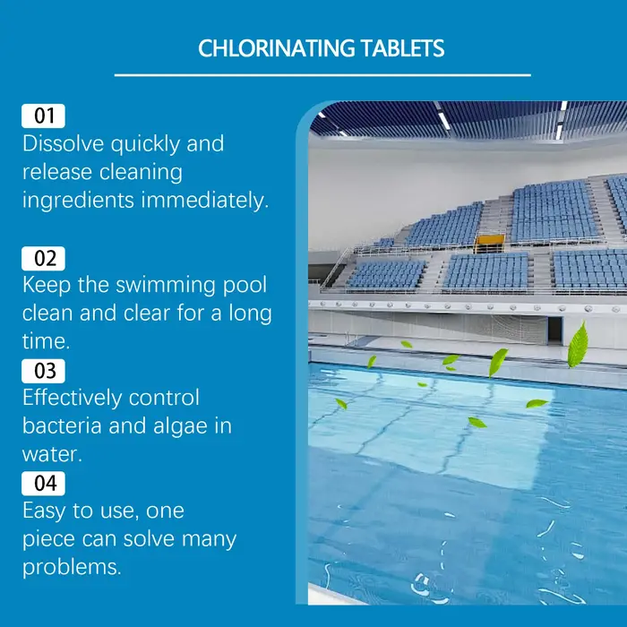 Tablettes effervescentes pour le nettoyage des piscines