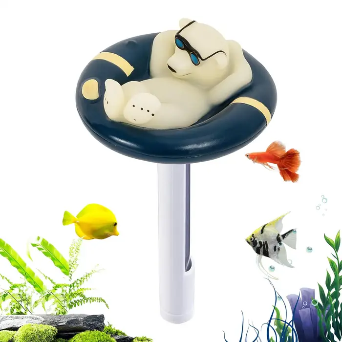 Thermomètre de piscine flottant ours polaire