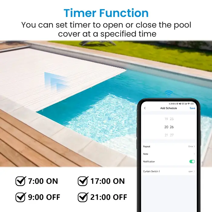 Tuya Smart Life – couvercle de piscine WiFi