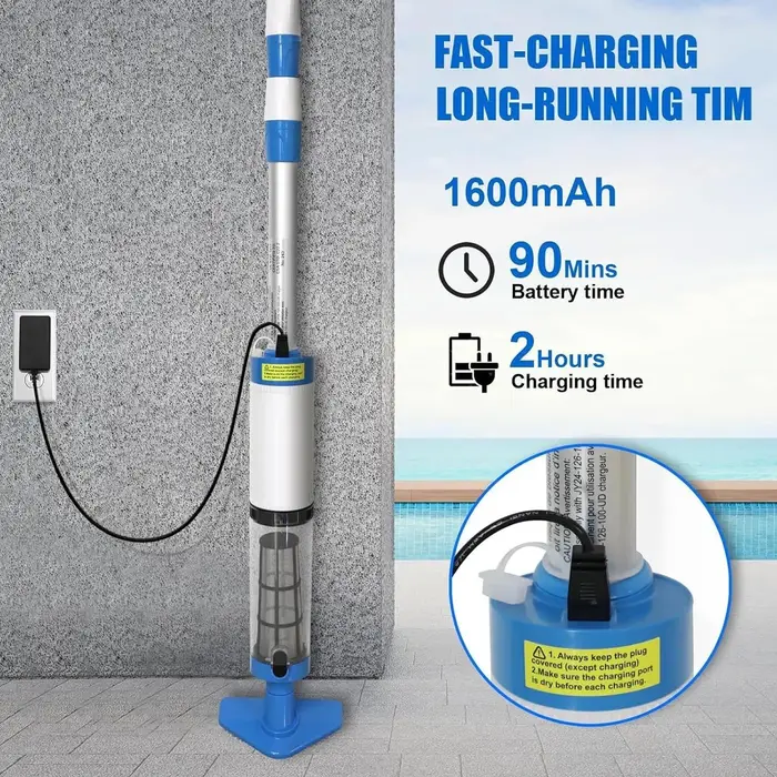 Aspirateur de piscine électrique multifonctionnel Rechargeable 3 en 1