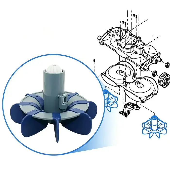 Kit de remplacement pour nettoyeur de piscine Zodiac MX6 MX8 comprenant la turbine R0524900