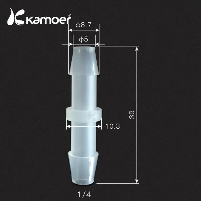 Kamoer-Connecteur de tube en PP pour pompe péristaltique, tuyau d'eau, joint droit, 30 pièces