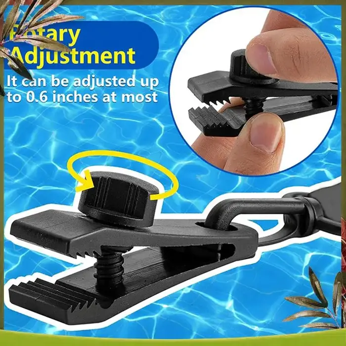 Kit complet de sangles de bobine de couverture solaire pour piscine, fiable, comprend 6 clips à verr