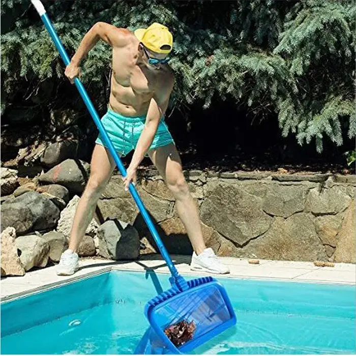 Support de filet à feuilles pour piscine et outils de nettoyage