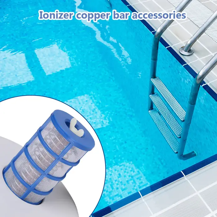 Ioniseur de piscine Portable, tige en cuivre, ioniseur solaire de sécurité, accessoires de plage eff