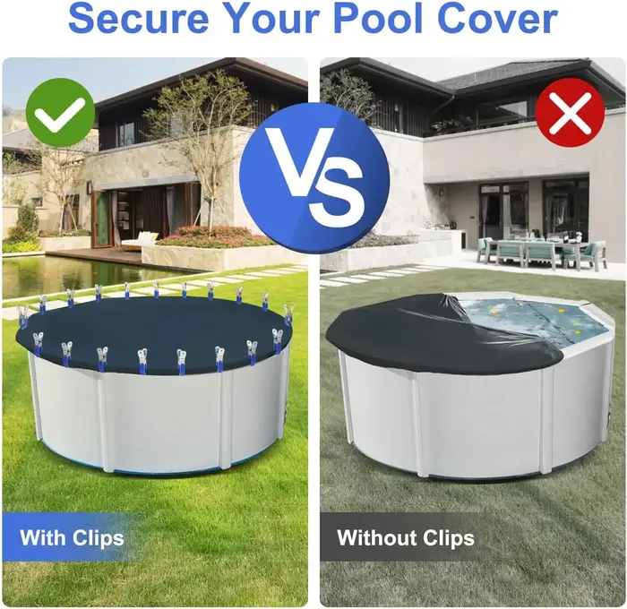 Clips de fixation pour couverture de piscine
