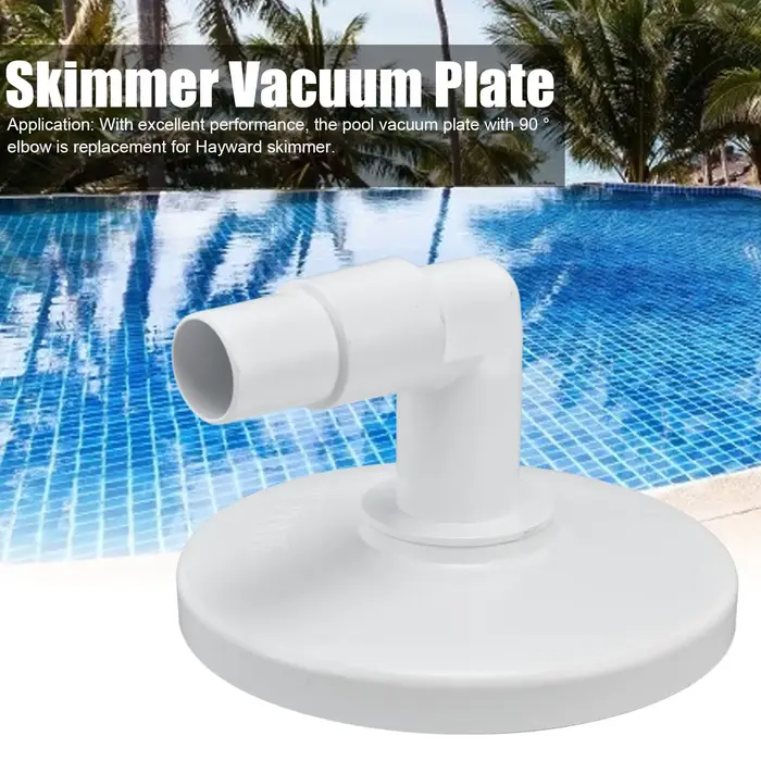 Plaque d'écumoire de piscine avec coude à 90 °, plaque d'aspirateur d'écumoire, remplacement de la p