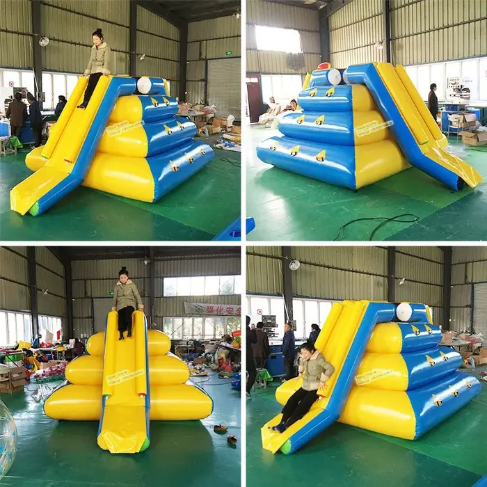 Toboggan gonflable 3x3x2m en bâche PVC pour piscine
