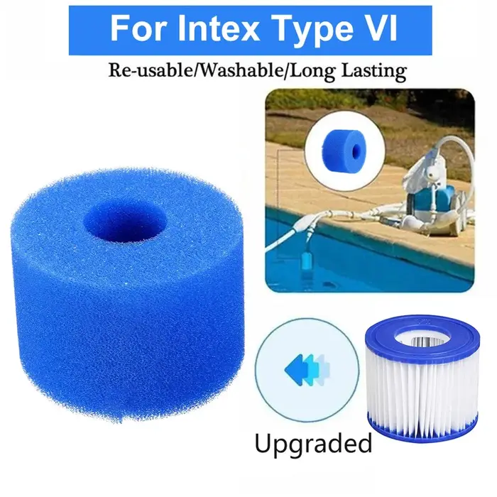 Filtre lavable pour piscine Intex Type I/II/VI/D