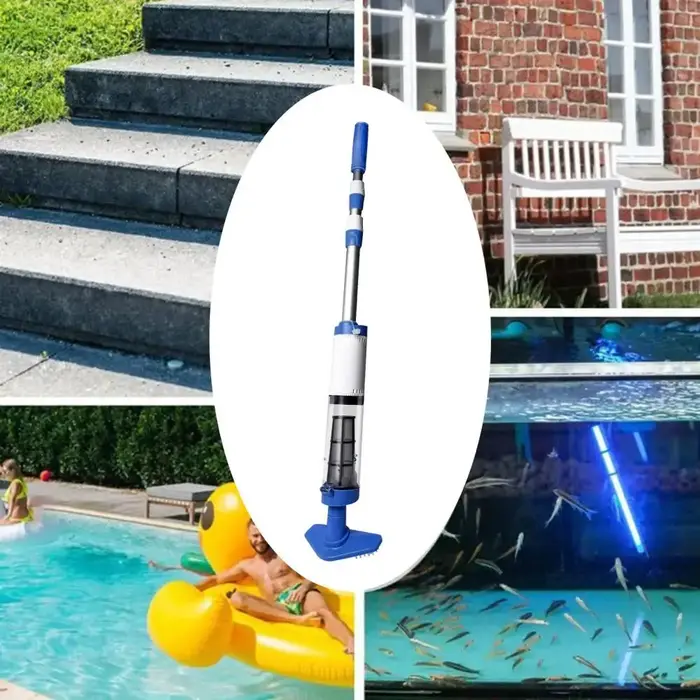 Nettoyeur de débris de piscine, aspirateur de piscine sans fil puissant pour piscines creusées, bains à remous, spas, rechargeable, portable pour plus de la piscine