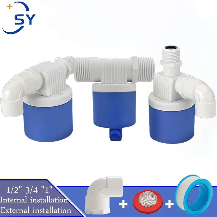 Vanne à flotteur automatique 1/2 pouce, 3/4 pouce, 1 pouce pour réservoir d'eau, piscine, contrôleur