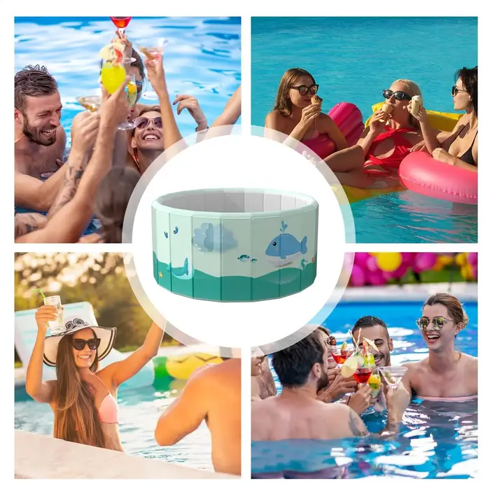 Piscine pliable non gonflable en PVC
