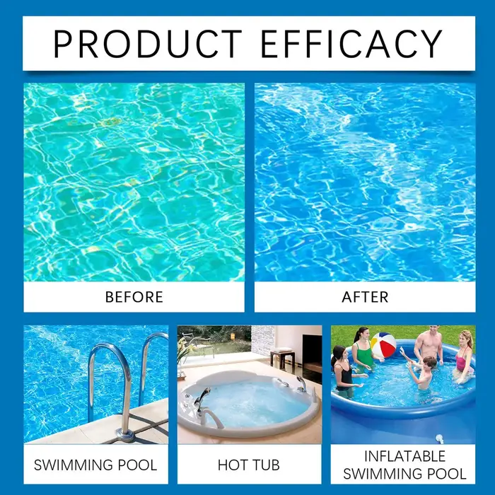Clarifiant d'eau de piscine liquide sans odeur 100 ml
