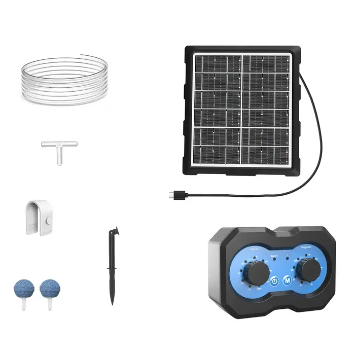 Pompe à air solaire avec minuterie