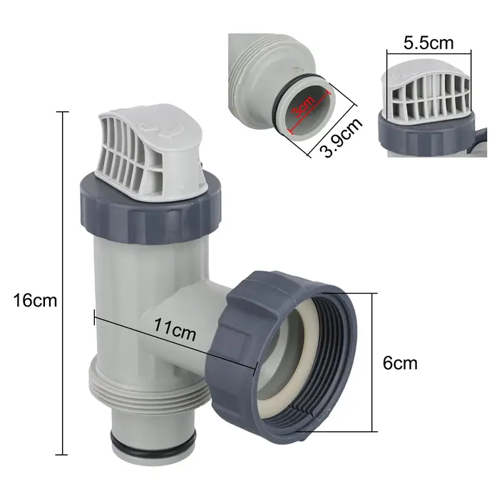 Valve à piston de piscine 25010 pour Intex 28635EG 28633EG 28671EG