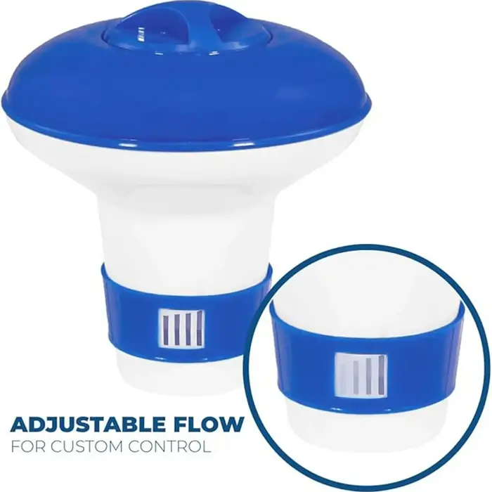 Flotteur de chlore portable et réglable pour piscine