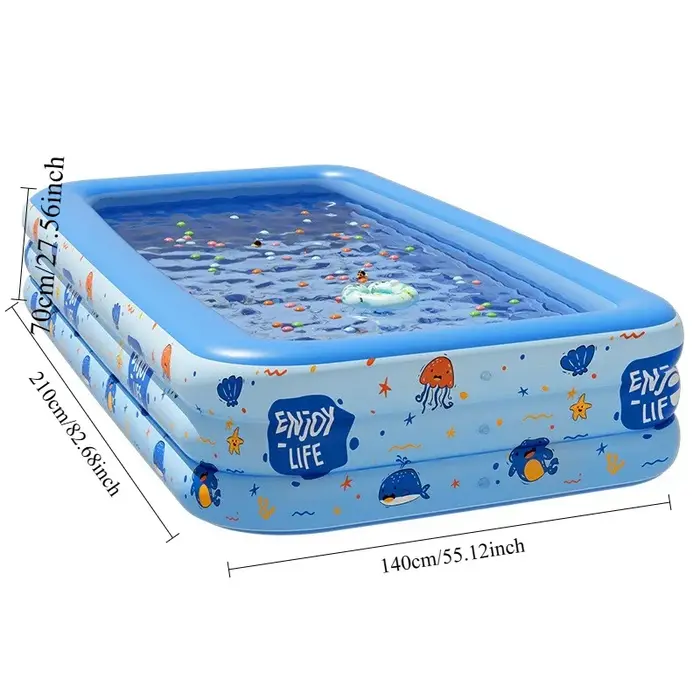 Piscine gonflable familiale pour enfants et adultes