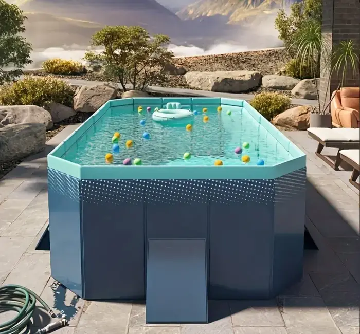 Grande piscine d'extérieur pliable