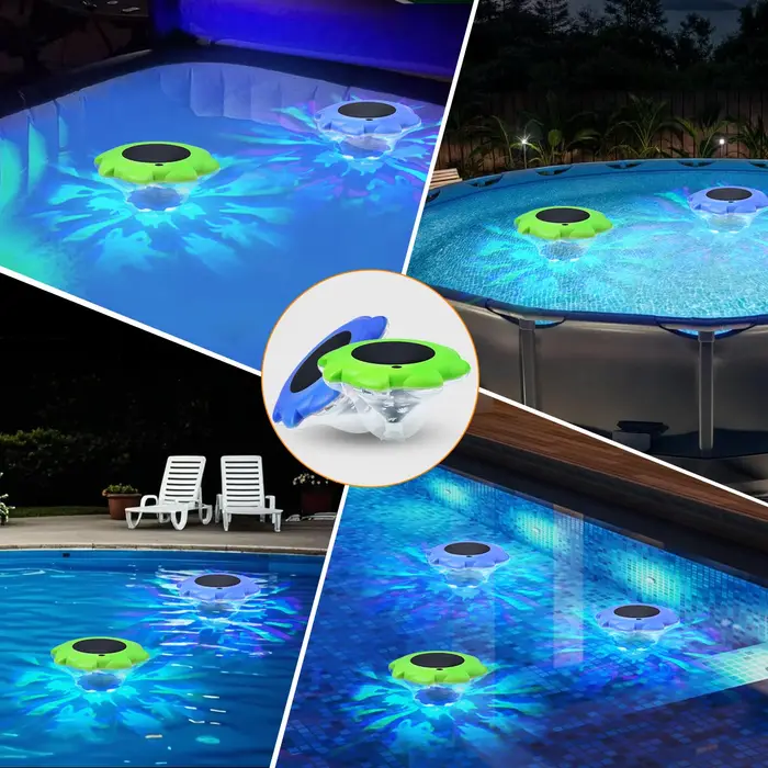 Lampes flottantes solaires pour piscine