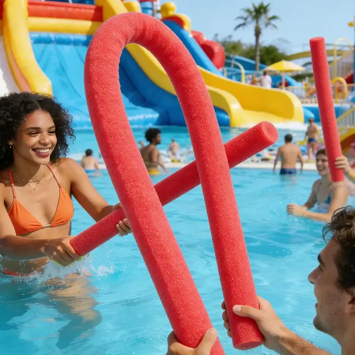 Nouveau bâton flottant multicolore en mousse pour piscine