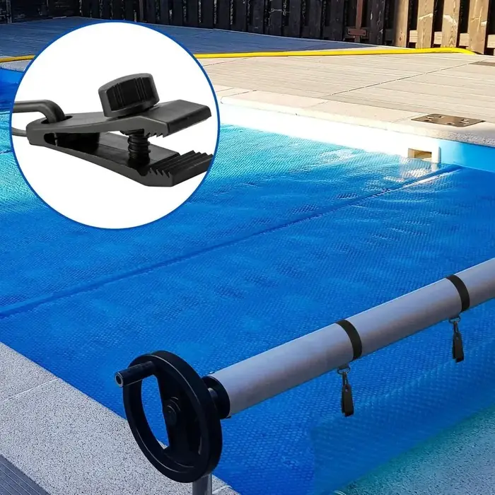 Kit d'attache robuste pour enrouleur de bâche solaire de piscine