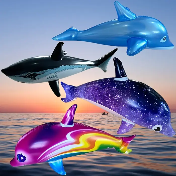 Dauphins gonflables colorés
