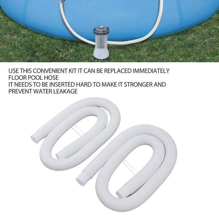 Tubes de Piscine Étanches avec Colliers de Serrage
