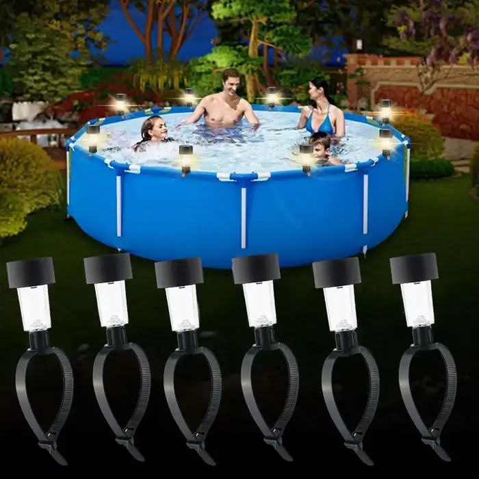 Lampe LED solaire pour piscine