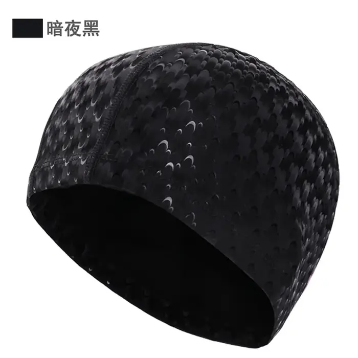 Chapeau de piscine en PU pour hommes/femmes adultes