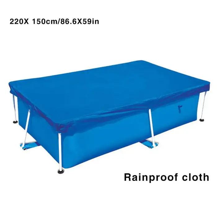 Couverture de piscine en tissu, cadre de piscine pour jardin, couverture de baignoire, anti-pluie, a