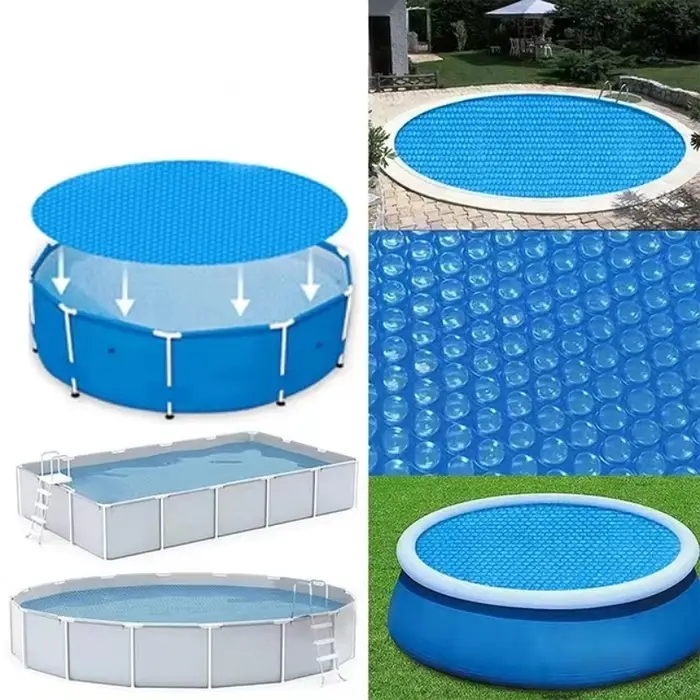 Couverture solaire ronde anti-poussière pour piscine