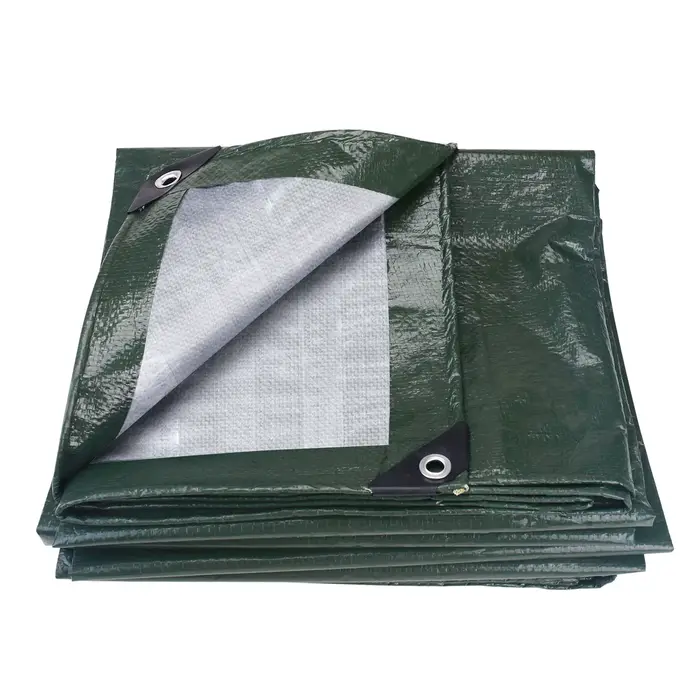 Grande bâche PE imperméable, couverture en feuille avec œillets renforcés, bâches imperméables pour