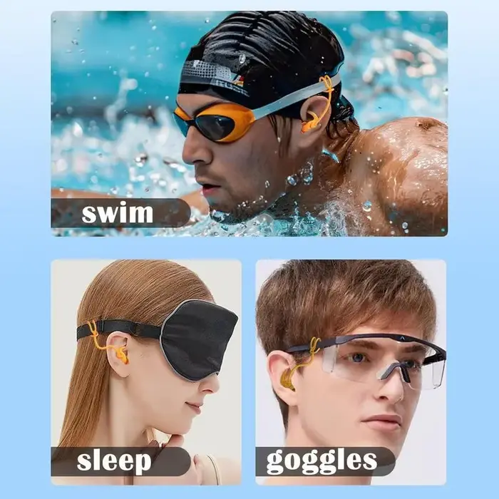Bouchons d'oreille de natation en Silicone