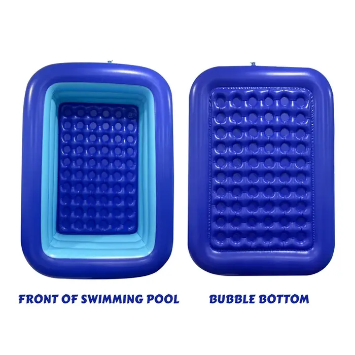 Piscine rectangulaire gonflable de 120 cm pour l'extérieur