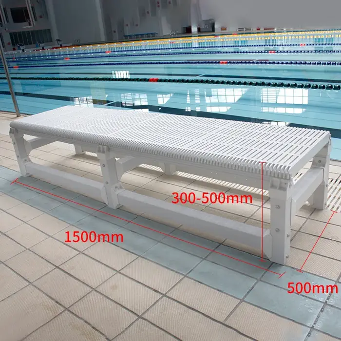 Tabouret surélevé pour piscine, plate-forme d'enseignement sous-marin mobile, coussin de table de pl