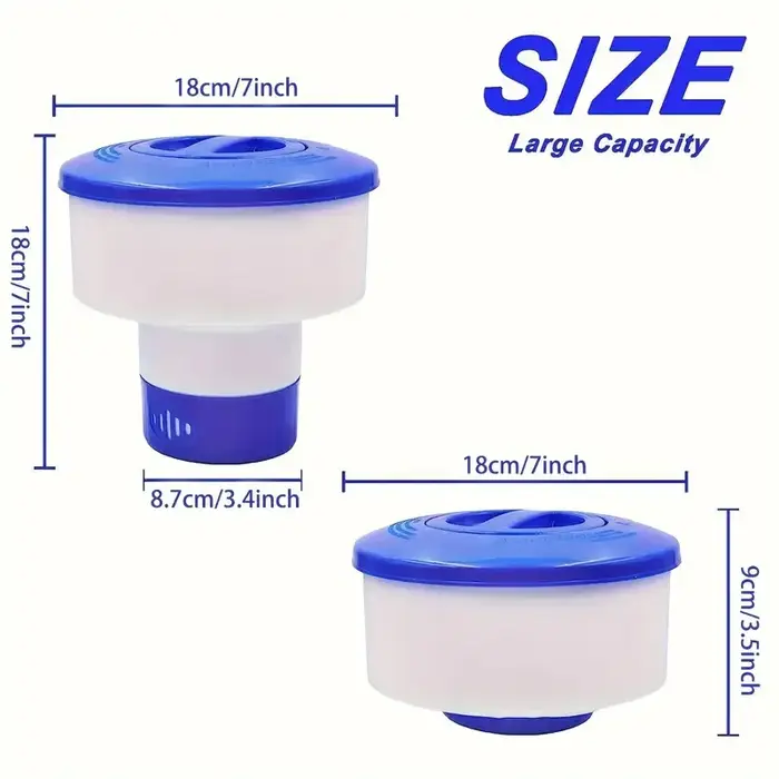 Flotteur à chlore pour piscine adapté à 3 tables de 7 diamètres - Stérilisateur automatique pour pastilles