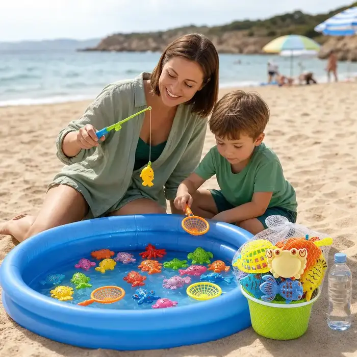 Ensemble de pêche magnétique gonflable pour piscine