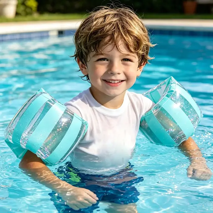 Bouée de natation gonflable pour piscine, brassards flottants gonflables pour piscine, tube de natation flottant pour l'été 