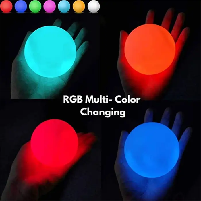 2 pièces 1pc RGB flottant piscine lumière 3 pouces 7.8cm RGB couleur changeante LED