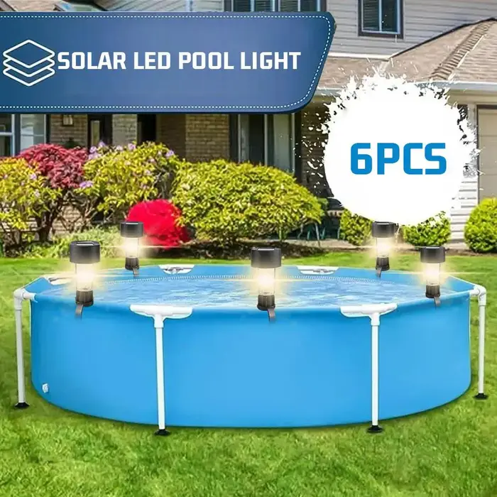 Lampe LED solaire pour piscine